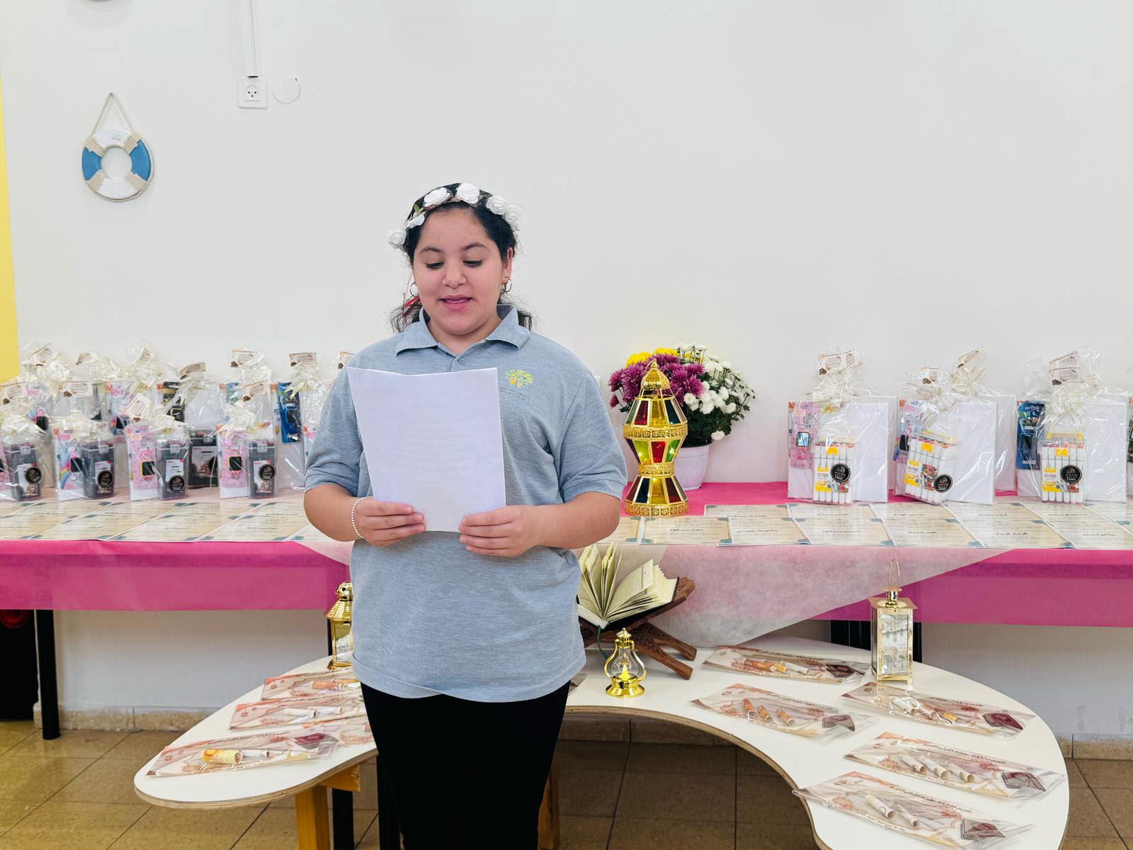 تكريم 38 حافظ لسور من جزء عمّ  في مدرسة أجيال الابتدائية في جلجولية 